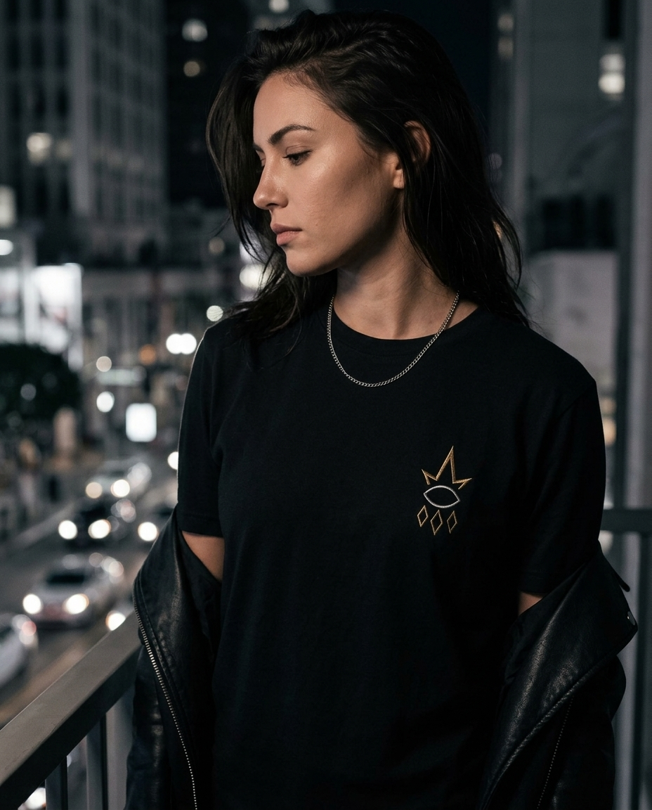REGN Logo Tee — lifestyle editorial shot